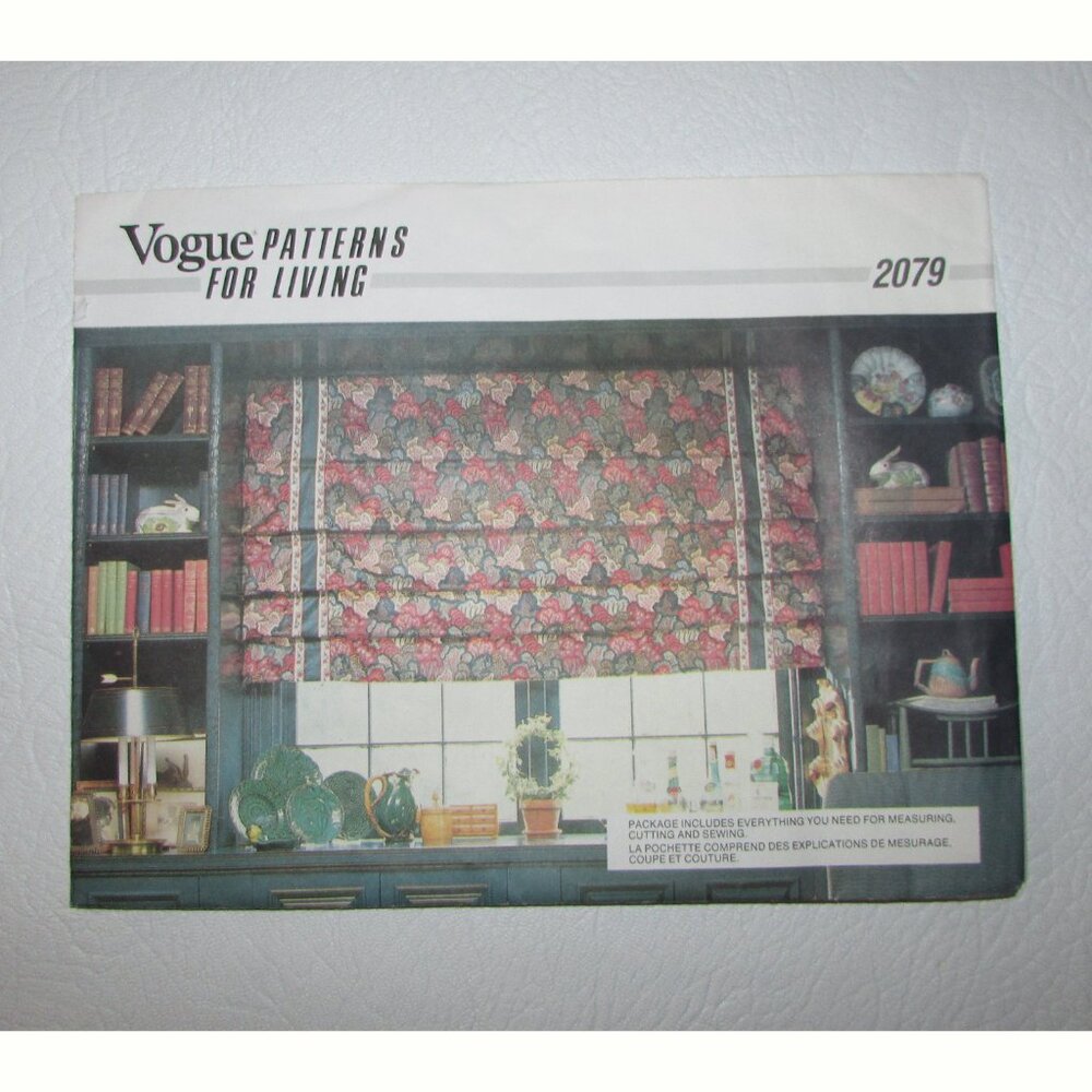 Vogue Patterns for Living Window Treatments Sewing Pattern - 2079 - NEW